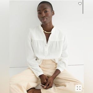 Jcrew Fresco top in soft gauze